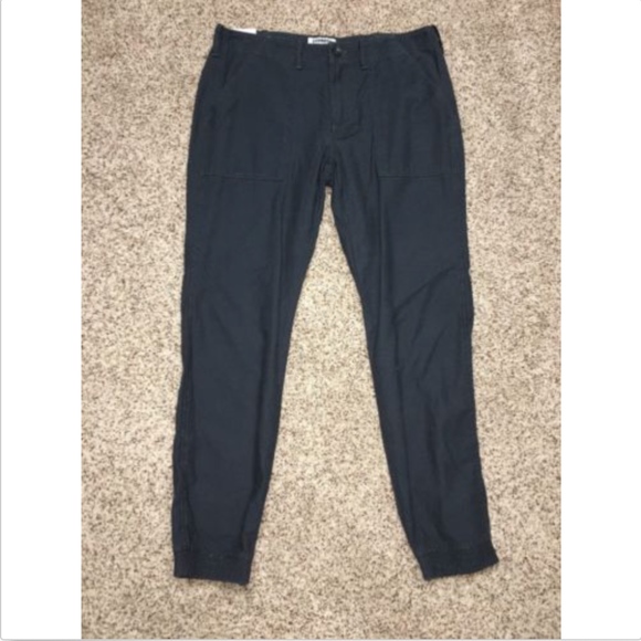Express Pants Express Jogger Mens 32 X 3 Navy Twill Pants Nwt